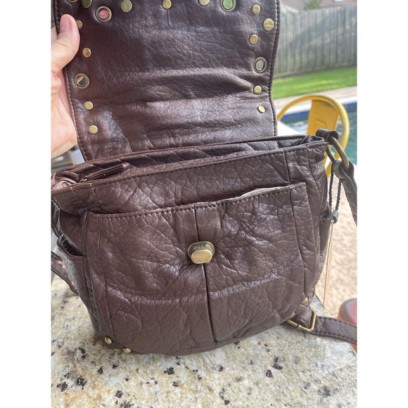Ampere Creations Faux Leather Brown Crossbody. Adjustable Strap. NEW With Tags! - Picture 6 of 10